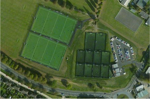 2 pitches aerial photo